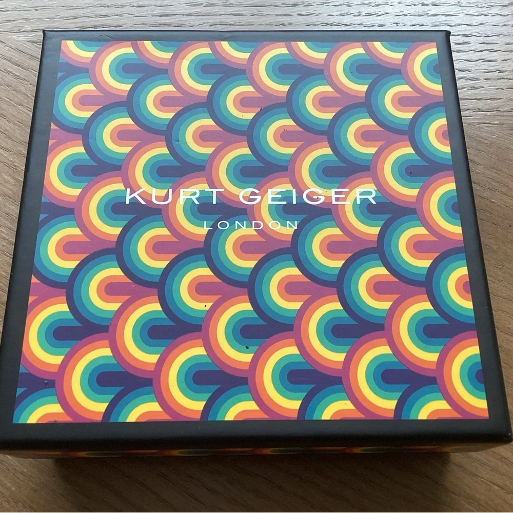 Kurt Geiger London Turquoise Trifold Card Holder - Picture 11 of 11